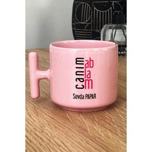 Hedizu Kişiye Özel Canım Ablam Pastel T Kulplu Kupa Bardak Pembe Ablaya Doğum Günü Hediyesi