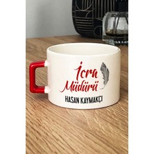 Hedizu Kişiye Özel Icra Müdürü Lüks Fincan Kırmızı