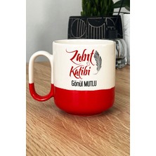 Hedizu Kişiye Özel Zabıt Katibi Pro Kupa Bardak Kırmızı
