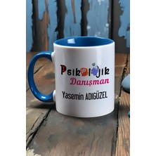 Hedizu Kişiye Özel Psikolojik Danışman Kupa Bardak Mavi Tıp Bayramı Hediyesi