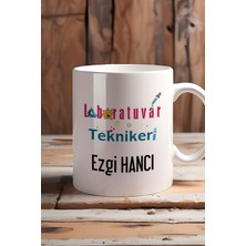 Hedizu Kişiye Özel Laboratuvar Teknikeri Kupa Bardak Beyaz Tıp Bayramı Hediyeleri