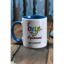 Hedizu Kişiye Özel Okul Öncesi Öğretmeni -2- Kupa Bardak Mavi
