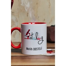 Hedizu Kişiye Özel Patolog Kupa Bardak Kırmızı Isme Özel Tıp Bayramı Hediyeleri