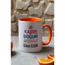 Hedizu Kişiye Özel Kadın Doğum Uzmanı Kupa Bardak Turuncu Tıp Bayramı Hediyeleri