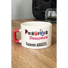 Hedizu Kişiye Özel Psikolojik Danışman Lüks Fincan Turuncu Tıp Bayramı Hediyesi