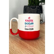 Hedizu Kişiye Özel Kadın Doğum Uzmanı Pro Kupa Bardak Kırmızı Tıp Bayramı Hediyeleri