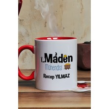 Hedizu Kişiye Özel Maden Mühendisi Kupa Bardak Kırmızı Mühendisler Günü Hediyesi