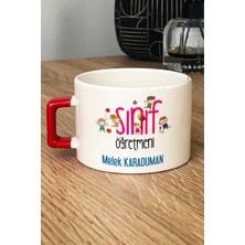 Hedizu Kişiye Özel Kadın Sınıf Öğretmeni -2- Lüks Fincan Kırmızı