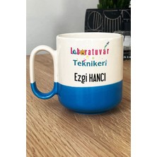 Hedizu Kişiye Özel Laboratuvar Teknikeri Pro Kupa Bardak Mavi Tıp Bayramı Hediyeleri