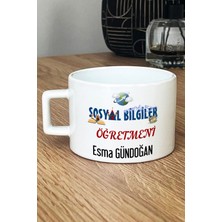 Hedizu Kişiye Özel Sosyal Bilgiler Öğretmeni -2- Lüks Fincan Beyaz