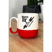 Hedizu Kişiye Özel Siyah Beyaz Taraftar Pro Kupa Bardak Kırmızı Abiye Babaya Arkadaşa Sevgiliye Hediye