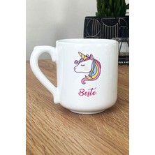 Hedizu Kişiye Özel Unicorn Kupa Bardak Oval Arkadaşa Doğum Günü Hediyesi