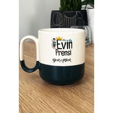 Hedizu Kişiye Özel Evin Prensi Pro Kupa Bardak Siyah Erkek Çocuğa Hediye