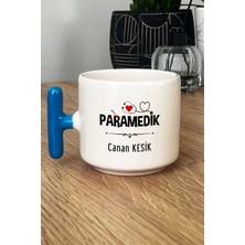 Hedizu Kişiye Özel Paramedik -2- Kupa Bardak T Kulplu Mavi Att Tıp Bayramı Hediyesi