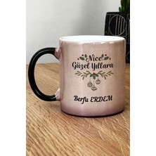 Hedizu Kişiye Özel Nice Mutlu Yıllara Kupa Bardak Sihirli Yılbaşı Hediyesi