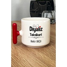 Hedizu Kişiye Özel Diyaliz Teknikeri Kupa Bardak T Kulplu Kırmızı Tıp Bayramı Hediyesi