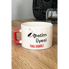 Hedizu Kişiye Özel Öğretim Üyesi Lüks Fincan Turuncu Öğretmenler Günü Hediyesi