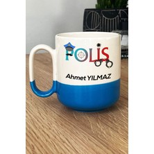 Hedizu Kişiye Özel Polis Pro Kupa Bardak Mavi Polisler Günü Hediyesi