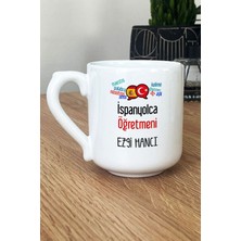 Hedizu Kişiye Özel Ispanyolca Öğretmeni -2- Kupa Bardak Oval Öğretmenler Günü Hediyesi