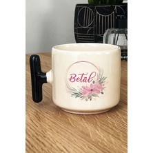 Hedizu Kişiye Özel Doğum Günü Hediyesi Kupa Bardak T Kulplu Siyah Isim Yazılı