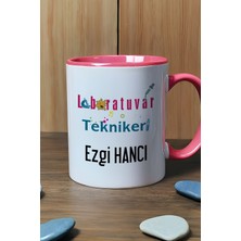 Hedizu Kişiye Özel Laboratuvar Teknikeri Kupa Bardak Pembe Tıp Bayramı Hediyeleri