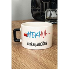 Hedizu Kişiye Özel Hekim Doktor Lüks Fincan Siyah 14 Mart Tıp Bayramı Hediyesi