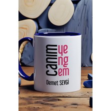 Hedizu Kişiye Özel Canım Yengem Kupa Bardak Lacivert Yengeye Doğum Günü Hediyesi