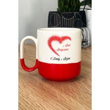Hedizu Kişiye Özel Seni Seviyorum Pro Kupa Bardak Kırmızı Sevgililer Günü Hediyesi