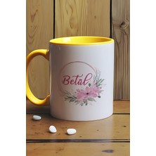 Hedizu Kişiye Özel Doğum Günü Hediyesi Kupa Bardak Sarı Isim Yazılı