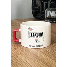 Hedizu Kişiye Özel Yazılım Mühendisi Lüks Fincan Turuncu Mühendisler Günü Hediyesi