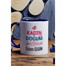 Hedizu Kişiye Özel Kadın Doğum Uzmanı Kupa Bardak Lacivert Tıp Bayramı Hediyeleri