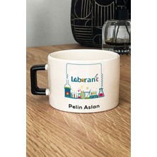 Hedizu Kişiye Özel Laborant Lüks Fincan Siyah Tıp Bayramı Hediyeleri