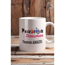 Hedizu Kişiye Özel Psikolojik Danışman Kupa Bardak Beyaz Tıp Bayramı Hediyesi