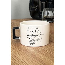 Hedizu Kişiye Özel Yıldızlar Kadar Güzel Lüks Fincan Siyah Arkadaşa Doğum Günü Hediyesi