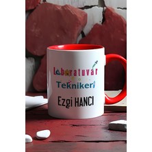 Hedizu Kişiye Özel Laboratuvar Teknikeri Kupa Bardak Kırmızı Tıp Bayramı Hediyeleri