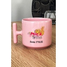 Hedizu Kişiye Özel Müzik Öğretmeni -2- Pastel T Kulplu Kupa Bardak Pembe Öğretmenler Günü Hediyesi