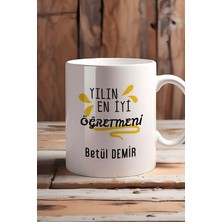 Hedizu Kişiye Özel Öğretmenler Günü Hediyesi Kupa Bardak Beyaz Sınıf Öğretmenine Hediye