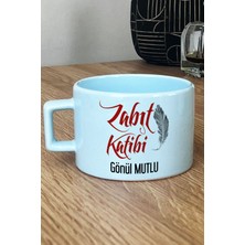 Hedizu Kişiye Özel Zabıt Katibi Pastel Fincan Mavi