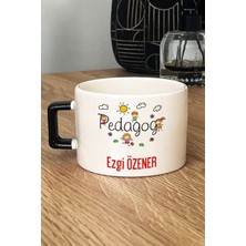 Hedizu Kişiye Özel Pedagog Lüks Fincan Siyah Tıp Bayramı Hediyesi