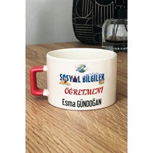 Hedizu Kişiye Özel Sosyal Bilgiler Öğretmeni -2- Lüks Fincan Turuncu