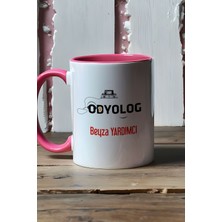 Hedizu Kişiye Özel Odyolog Kupa Bardak Pembe Tıp Bayramı Hediyeleri
