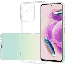 Prolysus Xiaomi Redmi 13C Uyumlu Soft Darbe Kamera Korumalı Dizayn Yumuşak Silikon Şeffaf Kılıf Arka Kapak + Ekran Koruyucu