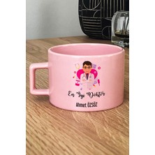 Hedizu Kişiye Özel En Iyi Doktor Pastel Fincan Pembe Tıp Bayramı Hediyesi