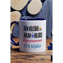 Hedizu Kişiye Özel Din Kültürü Öğretmeni Kupa Bardak Lacivert Öğretmenler Günü Hediyesi