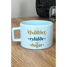 Hedizu Efsaneler Eylülde Doğar Pastel Fincan Sarı Başak Burcu Doğum Günü Hediyesi