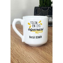 Hedizu Kişiye Özel Öğretmenler Günü Hediyesi Kupa Bardak Oval Sınıf Öğretmenine Hediye