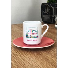 Hedizu Kişiye Özel Kimya Öğretmeni -2- Türk Kahvesi Fincanı Pembe Öğretmenler Günü Hediyesi