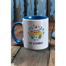 Hedizu Kişiye Özel Öğretmenler Günü Hediyesi Kupa Bardak Mavi