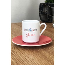 Hedizu Kişiye Özel Psikiyatrist Türk Kahvesi Fincanı Pembe Isme Özel Tıp Bayramı Hediyeleri