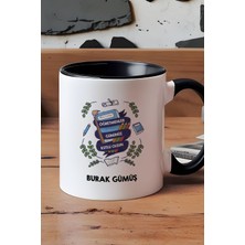 Hedizu Kişiye Özel Öğretmene Hediye Kupa Bardak Siyah Öğretmenler Günü Hediyesi